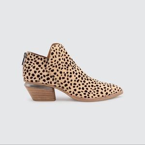 Dolce Vita Marca Genuine Calf Hair Leopard Bootie